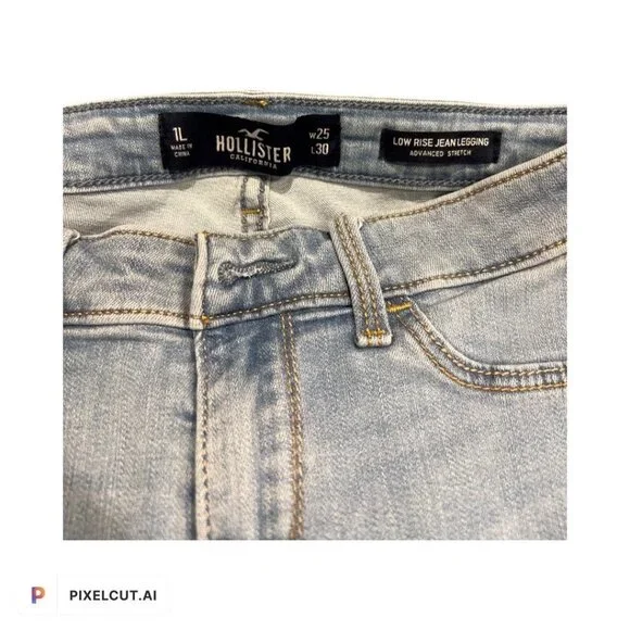 Hollister Low Rize Jean Leggings Advanced Stretch 1L W25 L30 - Picture 4 of 6